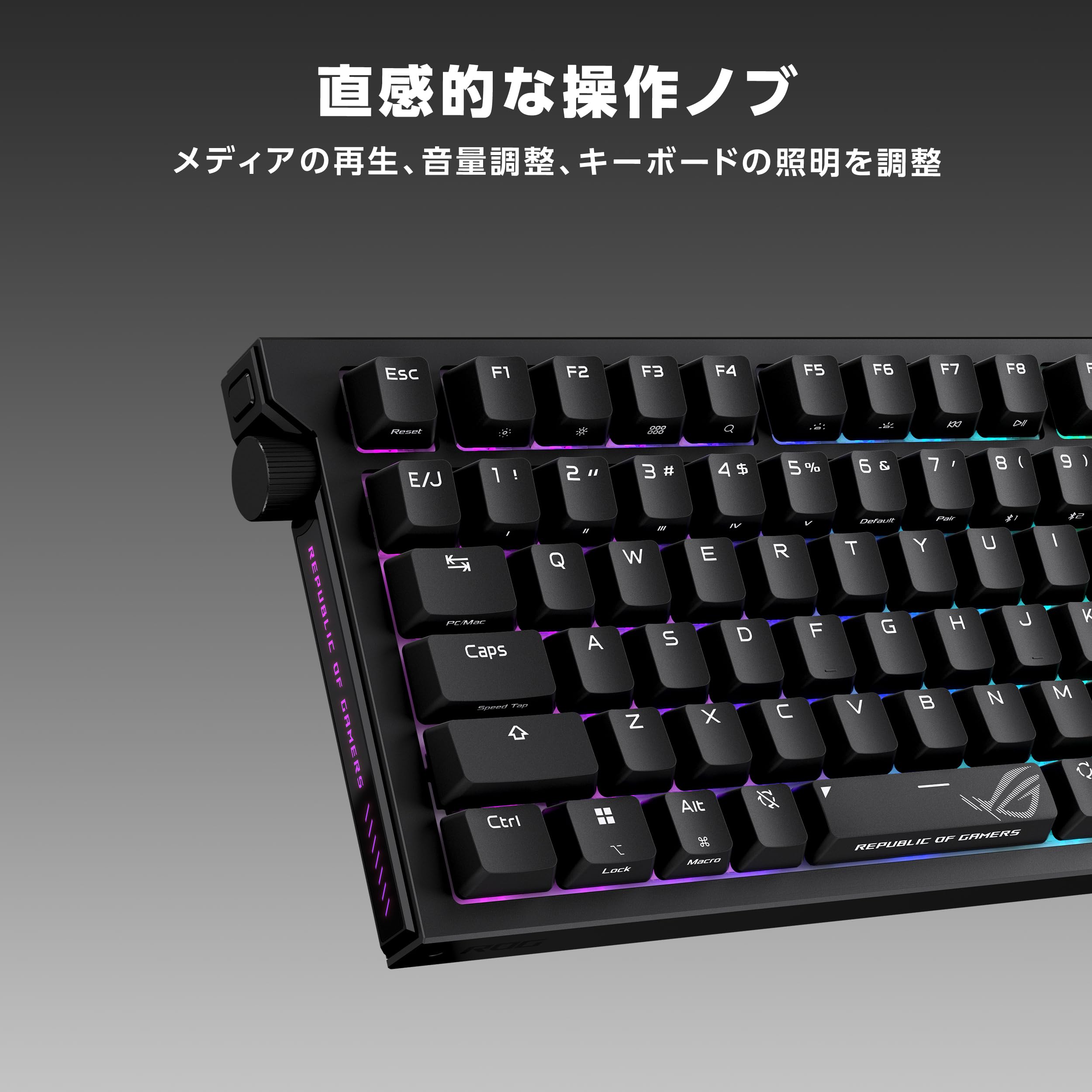 Amazon.co.jp: ASUS ROG Strix Morph 96 Wireless Gaming Keyboard