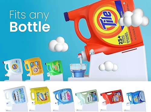 Miniatura 4 de Skywin Soporte y organizador versátil de detergente para ropa, soporte para detergente líquido, almacenamiento de vasos de jabón, pedestal