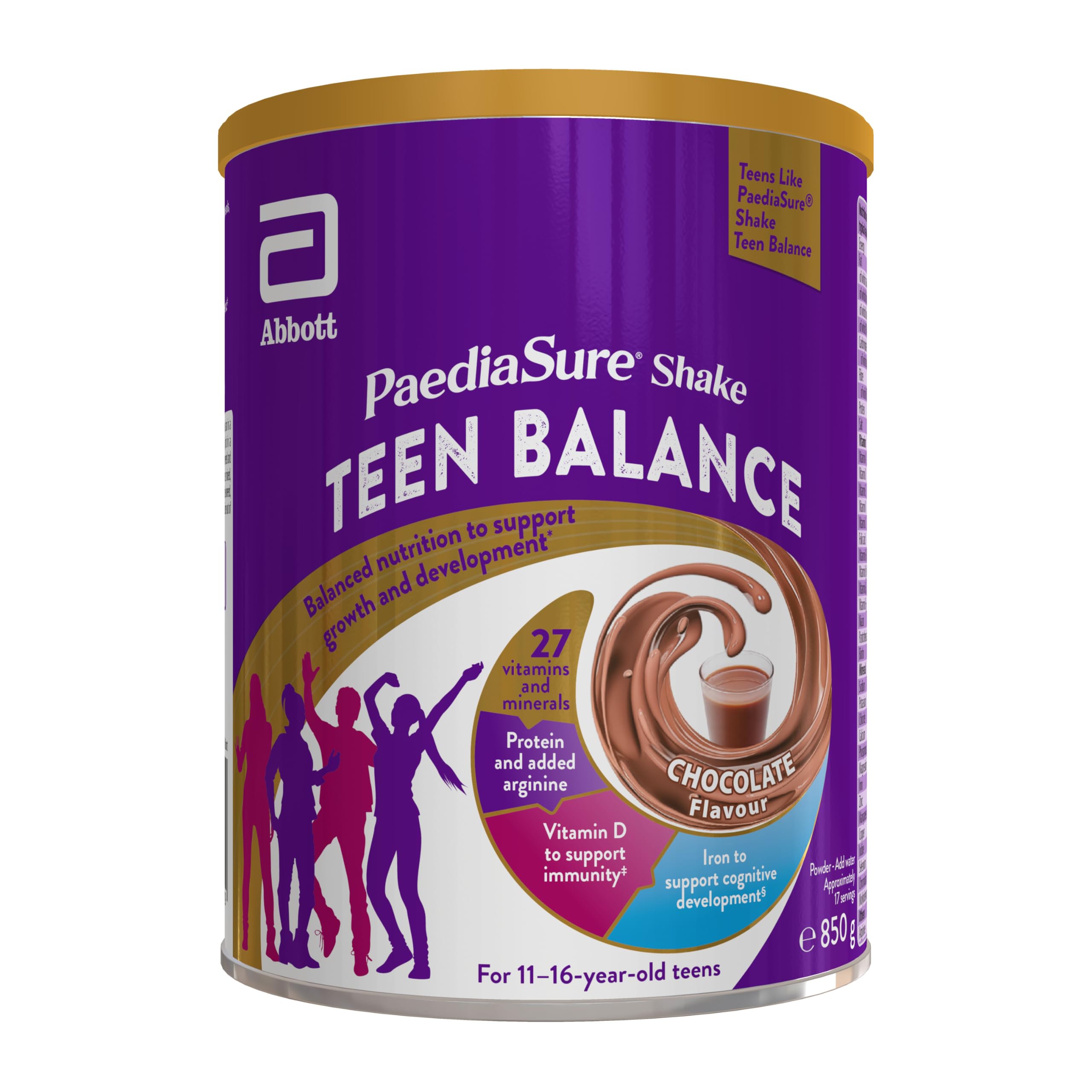 Teen Multivitamin Protein Powder – Chocolate – 850g – by PaediaSure Shake