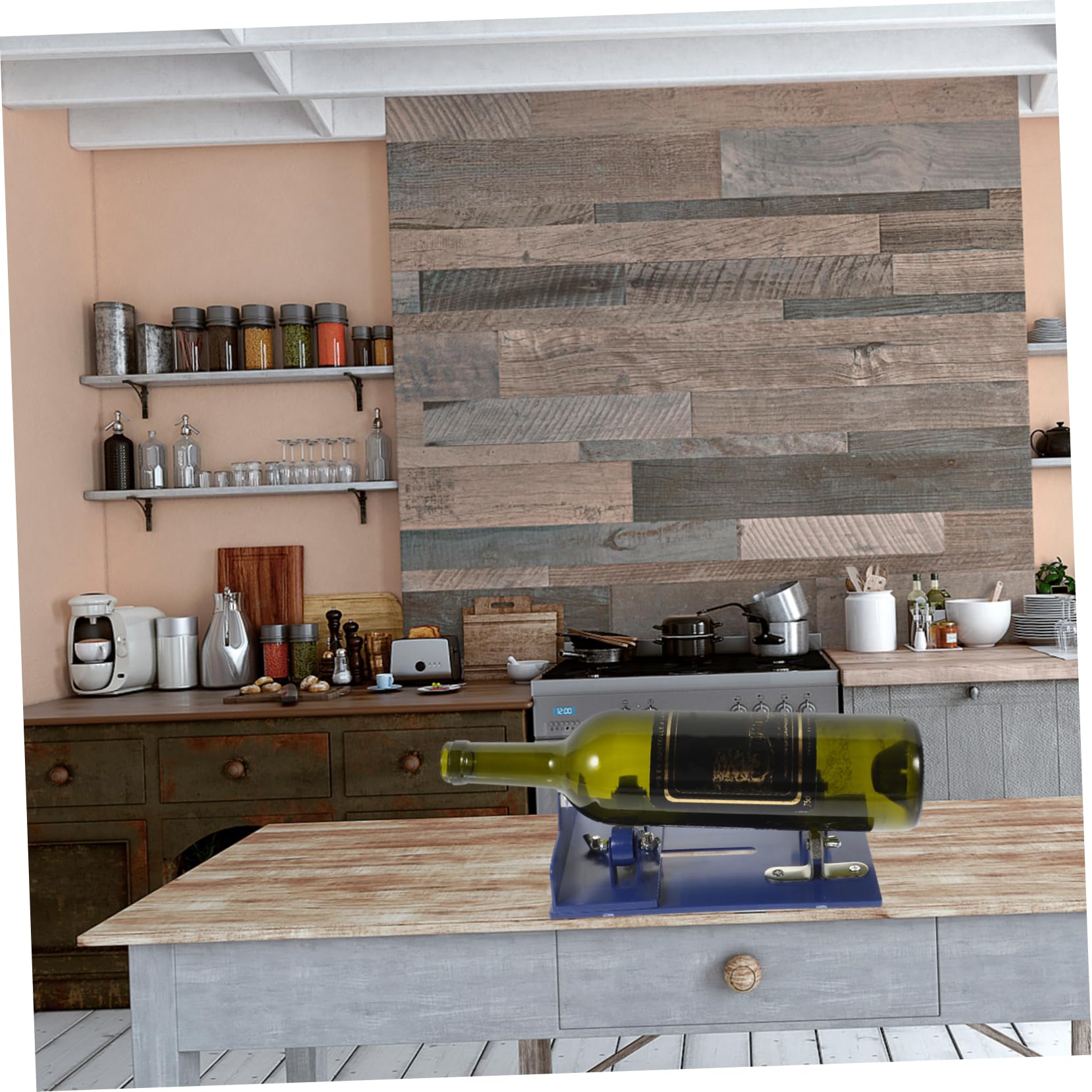 Housoutil Glass Bottle Cutter Drinks Bottle Juice Bottles Craft Brewing Beer Bottles Electric Bottle Cutter Small Large Beer Plastic Bottle Cutting Bottle Cutter Machine Iron