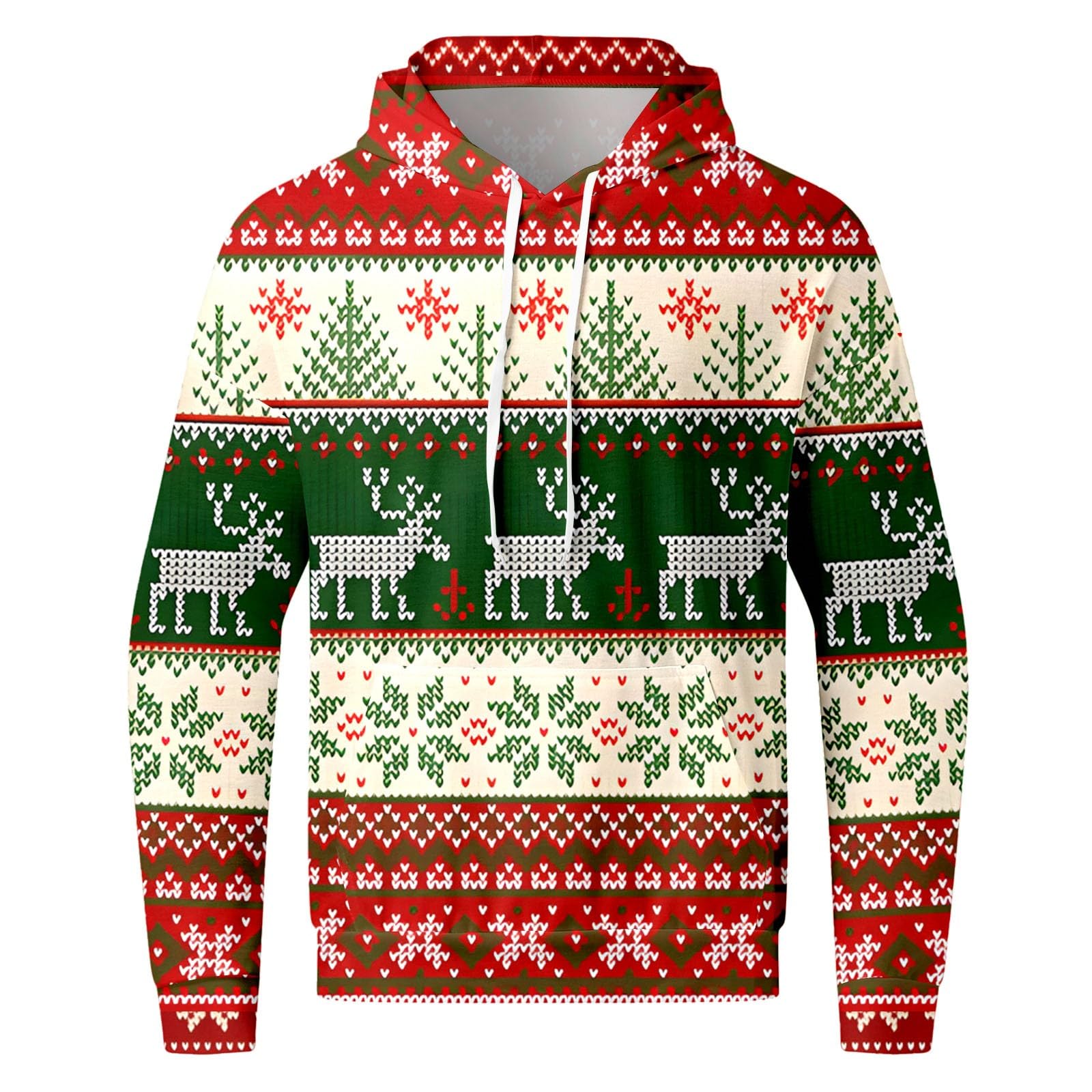 Generisch Juegos de Navidad para hombres de 2 piezas - Conjuntos de sudaderas trajes a juego Chándales de entrenamiento cómodos de dos piezas con capucha