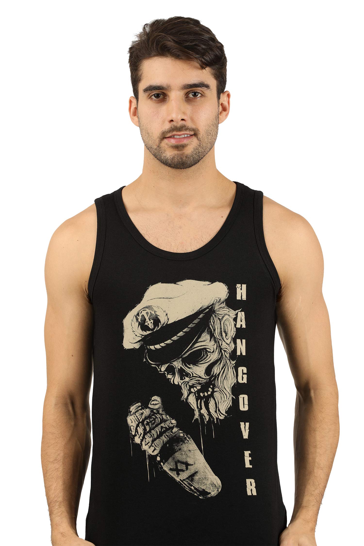 THE ARCHER Printed Men Thang Vest (Medium) Black 1