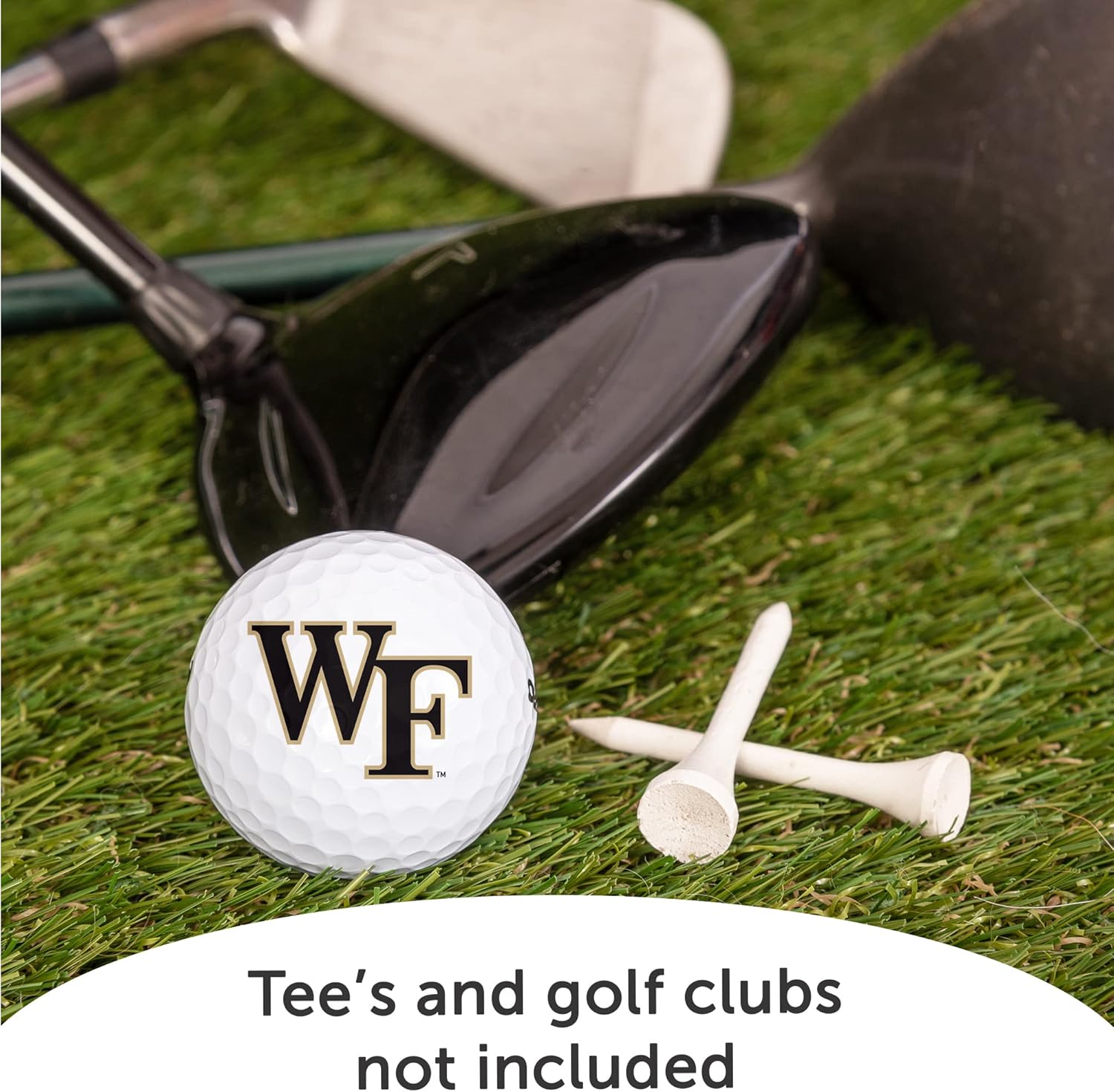 Desert Cactus Wake Forest University Golf Balls 12 Pack – WFU Demon Deacons Full Color Dozen – Officially Licensed Sport Team Accessory
