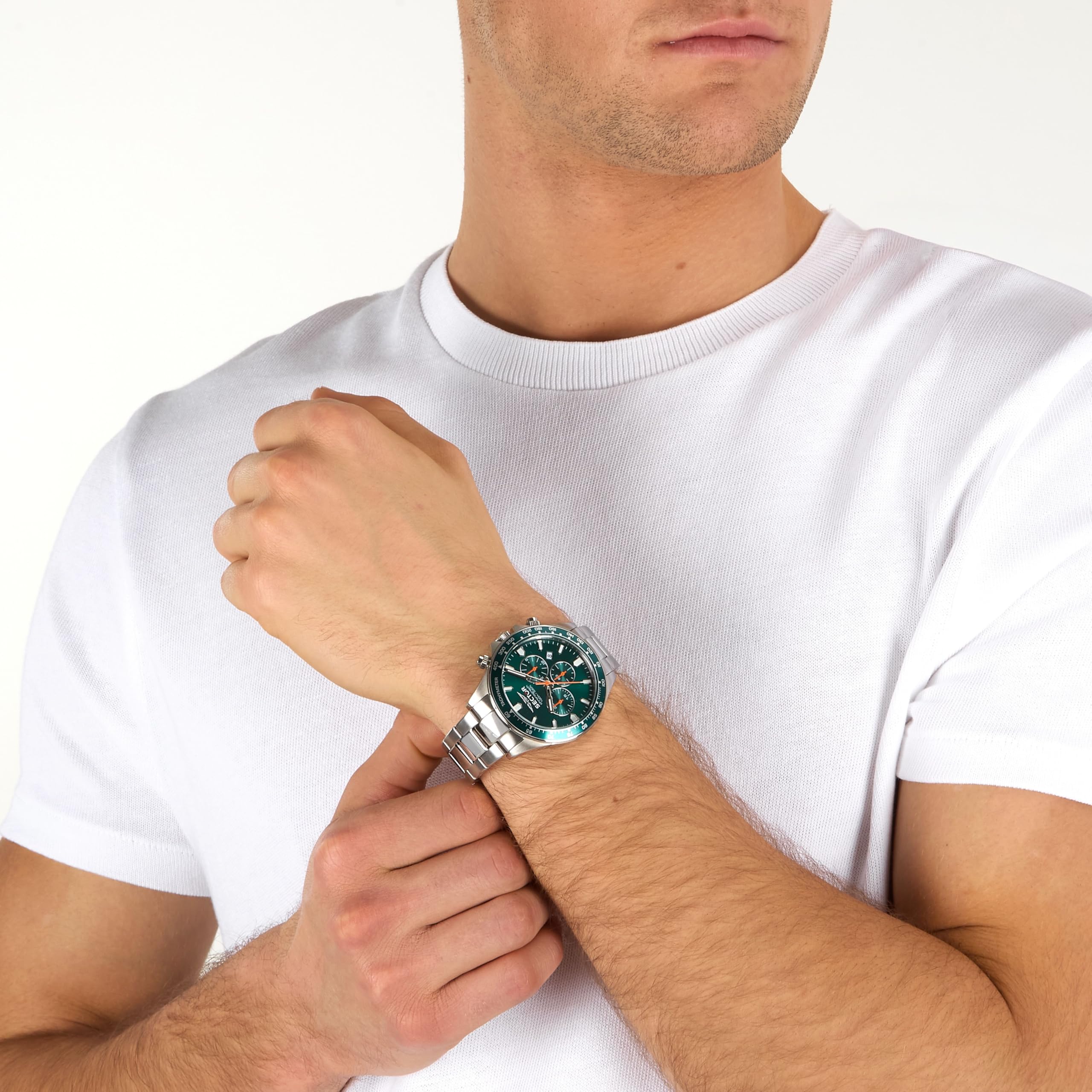 Sector No Limits Orologio Uomo, Cronografo, Analogico, 43 mm, Collezione 230, Effetto Opaco