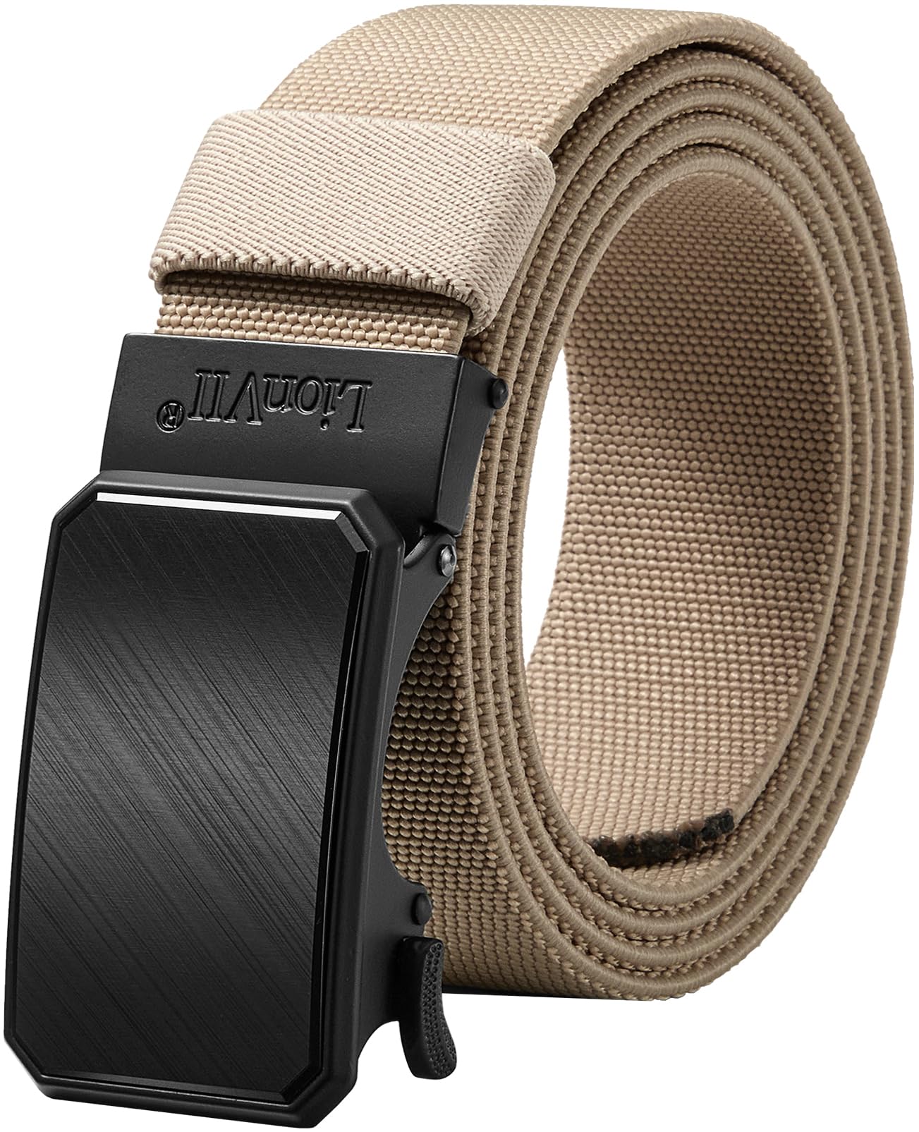 lionvii Mens Belt Ratchet Stretch, Work Belt for Men Elastic Slide with Automatic Buckle for golf, Adjustable to Fit 28-49" Waist-picture-35