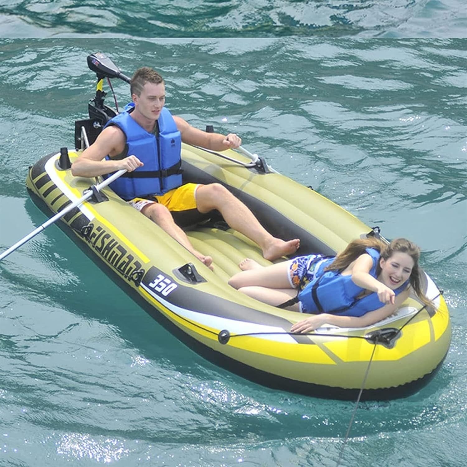 Summenflatable Inflatable Drift Boat for Two Inflatable Inflatable Dinghy, Collapsible Drift Boat,252cm X 125cm X 40cm