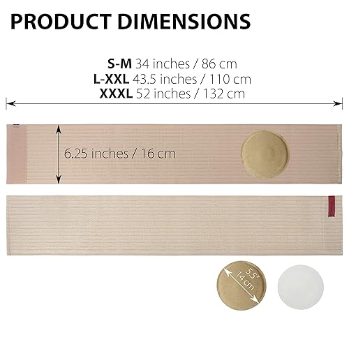 Miniatura 7 de ORTONYX Cinturón de hernia umbilical prémium para mujeres y hombrescarpeta abdominal de 6.25 pulgadas con almohadilla de soporte para hernia,