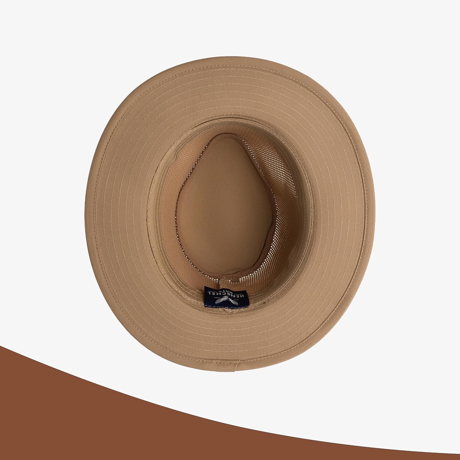Henschel Hats Tahoe Safari Breezer Hat- Wide-Brim Sun Hat for Men with Mesh Composition
