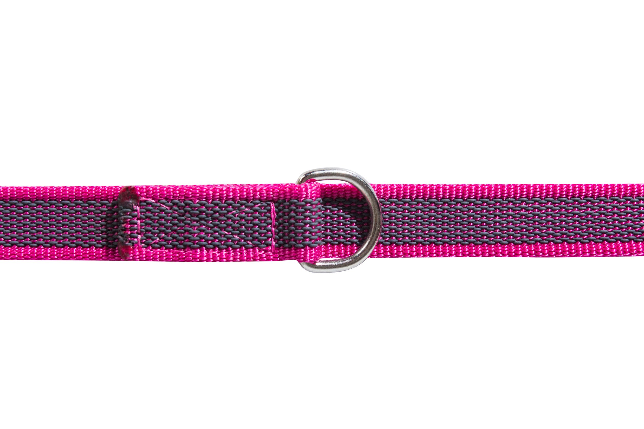 Julius-K9 Color & Gray Guinzaglio Regolabile, 20 mm x 2.2 m, Rosa