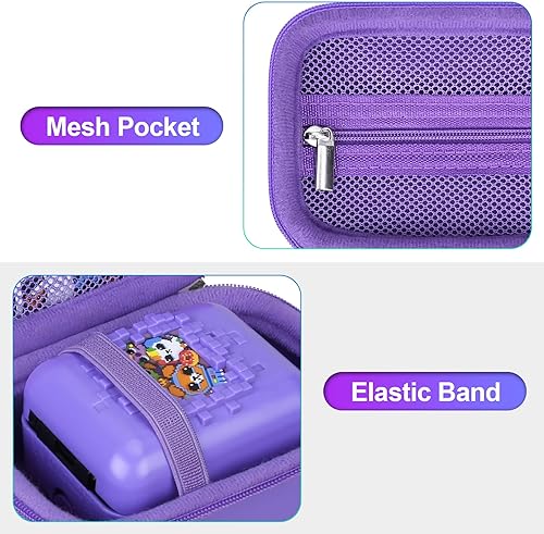 Miniatura 3 de BOVKE Estuche de transporte para mascotas digitales interactivas Bitzee DisneyMagicalsBitzee, soporte de viaje con espacio adicional para baterías,