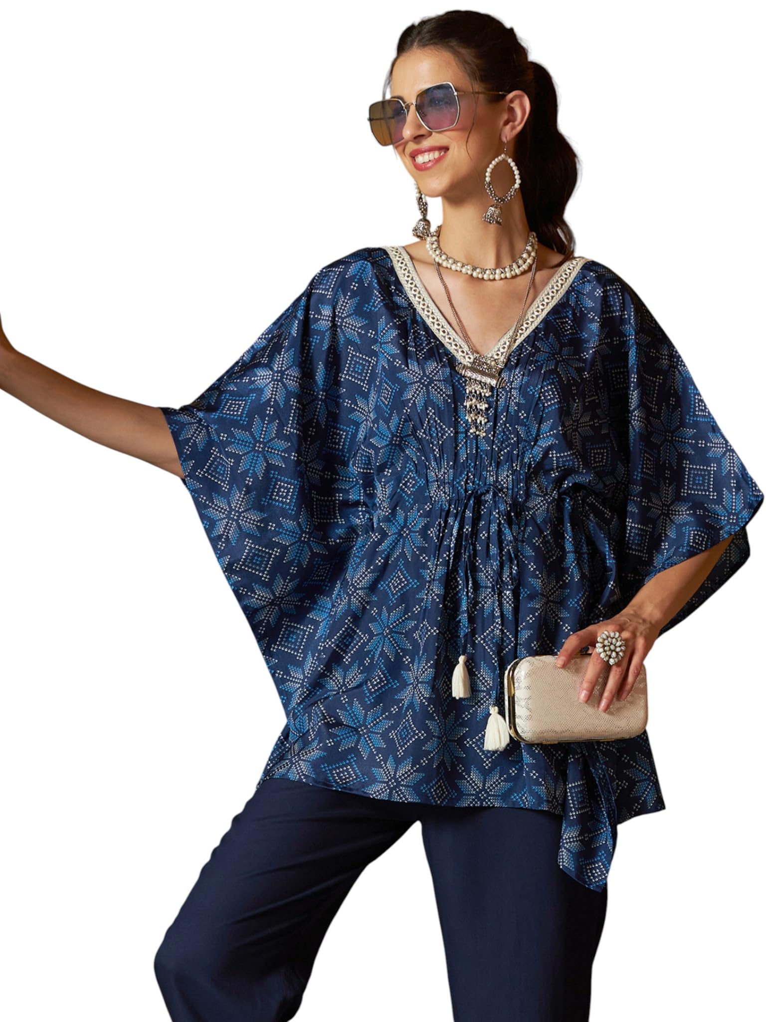 shae by sassafras Women Floral Short Kaftan Top-picture-21
