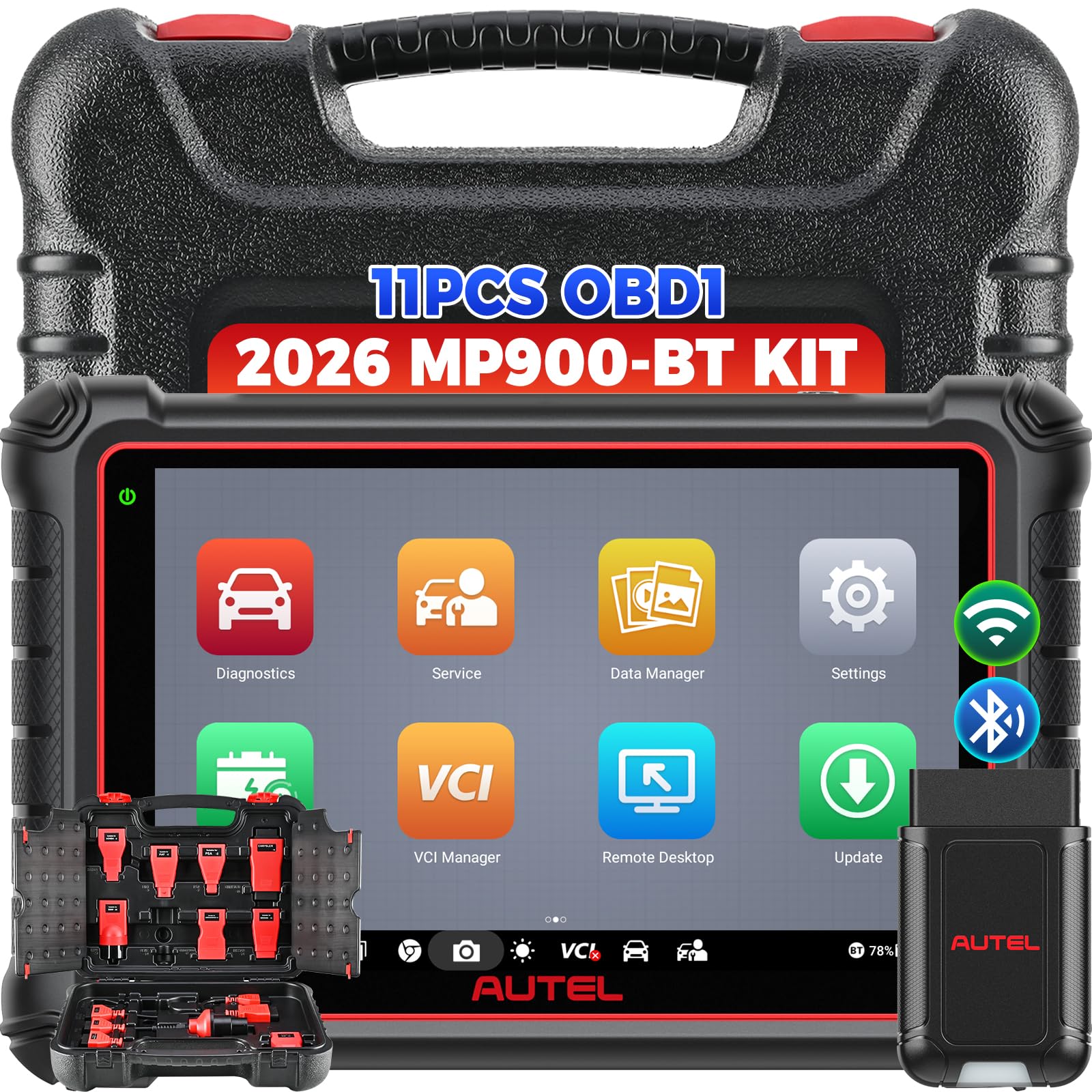 Sponsored Ad - Autel MaxiPRO MP900-BT Kit Scanner w/ 200 Bucks OBD1 Kit: 2026 MP900BT Kit New Model of MK900BT MP900-BT(No Cables), Pro C0ding as MS906 Pro MS906 MAX, 40+ Service, 3000+ Tests, OS 11, CAN FD FCA SGW