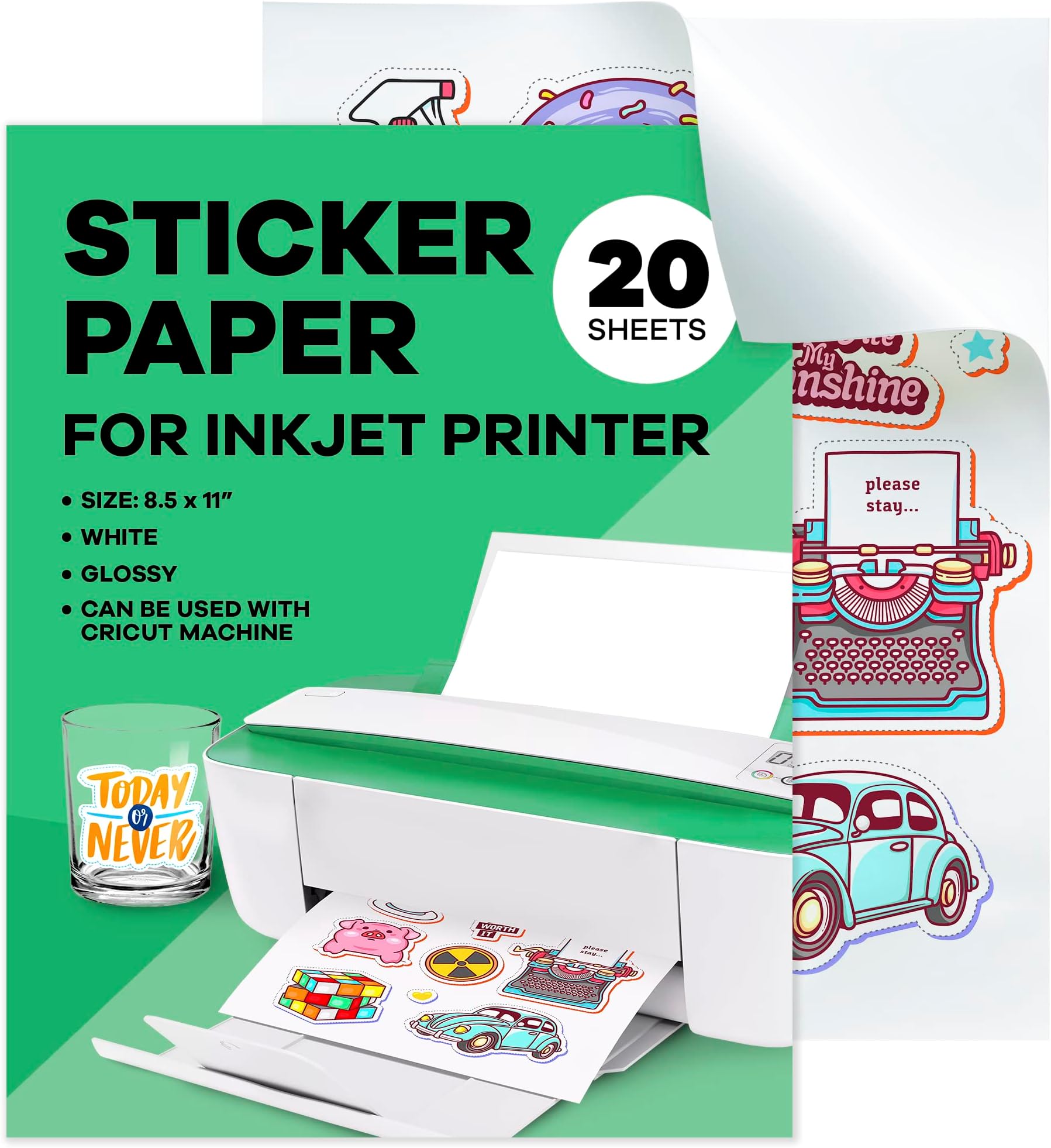 Glossy Sticker Paper