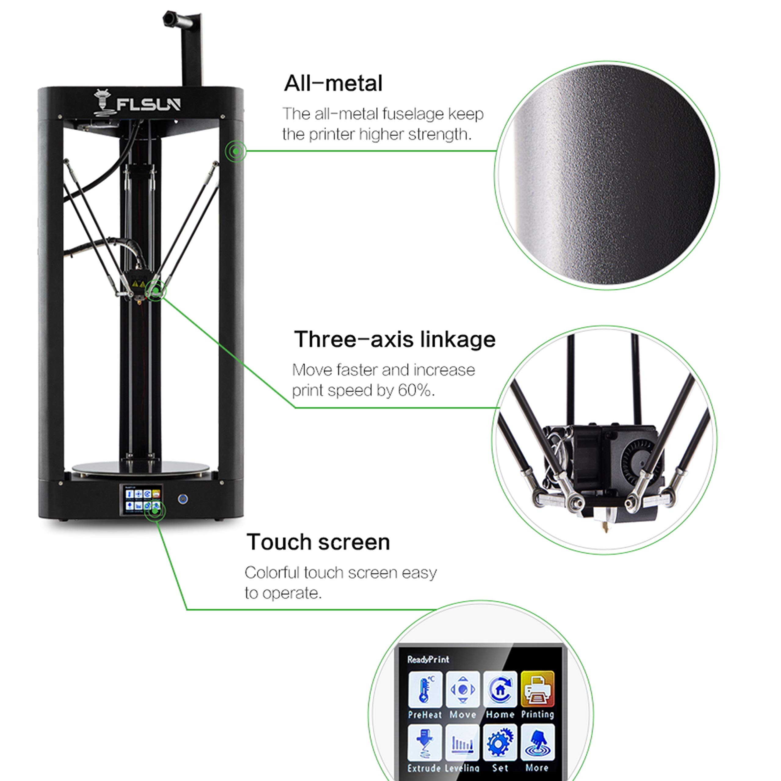 FLSUN QQ-S 3Dプリンター 本体 Amazon | 2019新アップデートFLSUN-QQ-S 3dプリンタ大型メタルフレーム