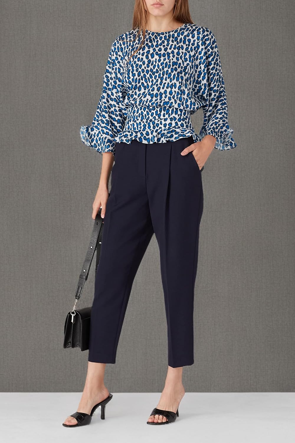 Rent The Runway Pre-Loved Leopard Ruffle Hem Top - Image 7