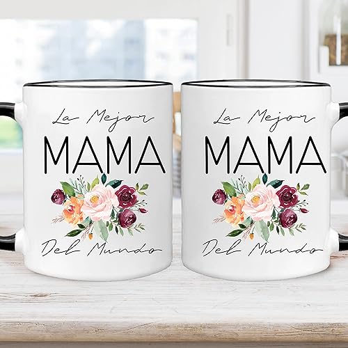Miniatura 4 de Taza de café con acento de La Mejor Mama Del Mundo - Dia De La Madre - Regalo Para Mama