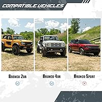 Vista 2 de Snailfly Ensamblaje de enganche de remolque de 5 cm para Ford Bronco 2021-2026 Receptor de enganche Clase 3, NO para Bronco