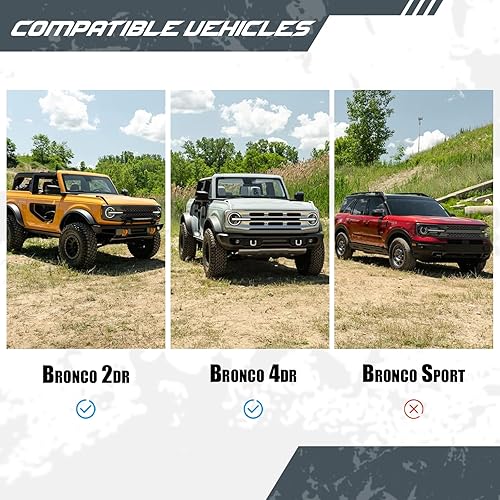 Miniatura 2 de Snailfly Enganche de remolque de 2 pulgadas para receptor de enganche Ford Bronco 2021-2025 Clase 3, no para Bronco Sport