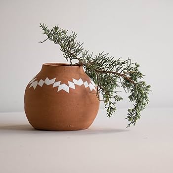 Amazon.com: Foreside Home and Garden 多功能陶土花苞花瓶,多色: 居家