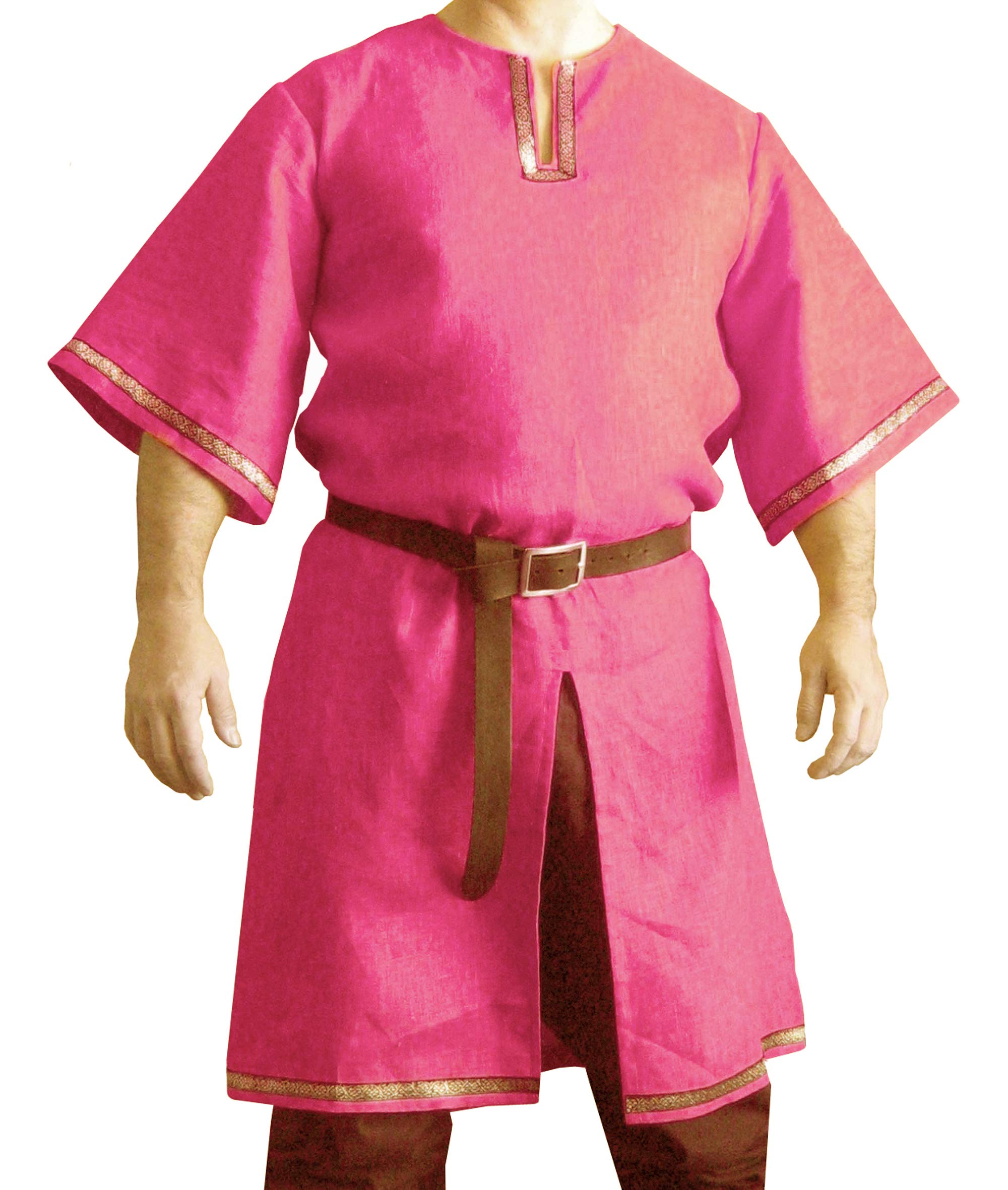 Medieval Men's Viking Half Sleeves Cotton Tunic (Size = XXS-7XL, 16 Colours, VK-020)