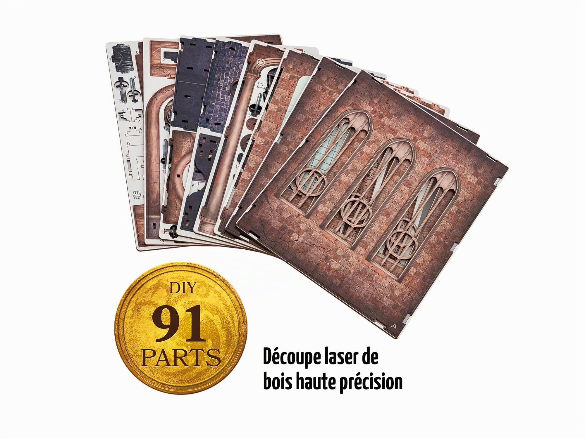 Revell Tiny Adventures Iron Throne 3D Maison Miniature Serre-livres en Bois Trône de Fer