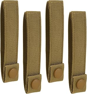 4 Pack Molle Strap,Tactical Molle Strap Reusable Molle Webbing Straps Attachment Snap Strap Nylon Thumb Snap Straps Molle Adapter Straps for Backpack, Molle Panel Connectors Suitable for Men Women - Mozeat Lens
