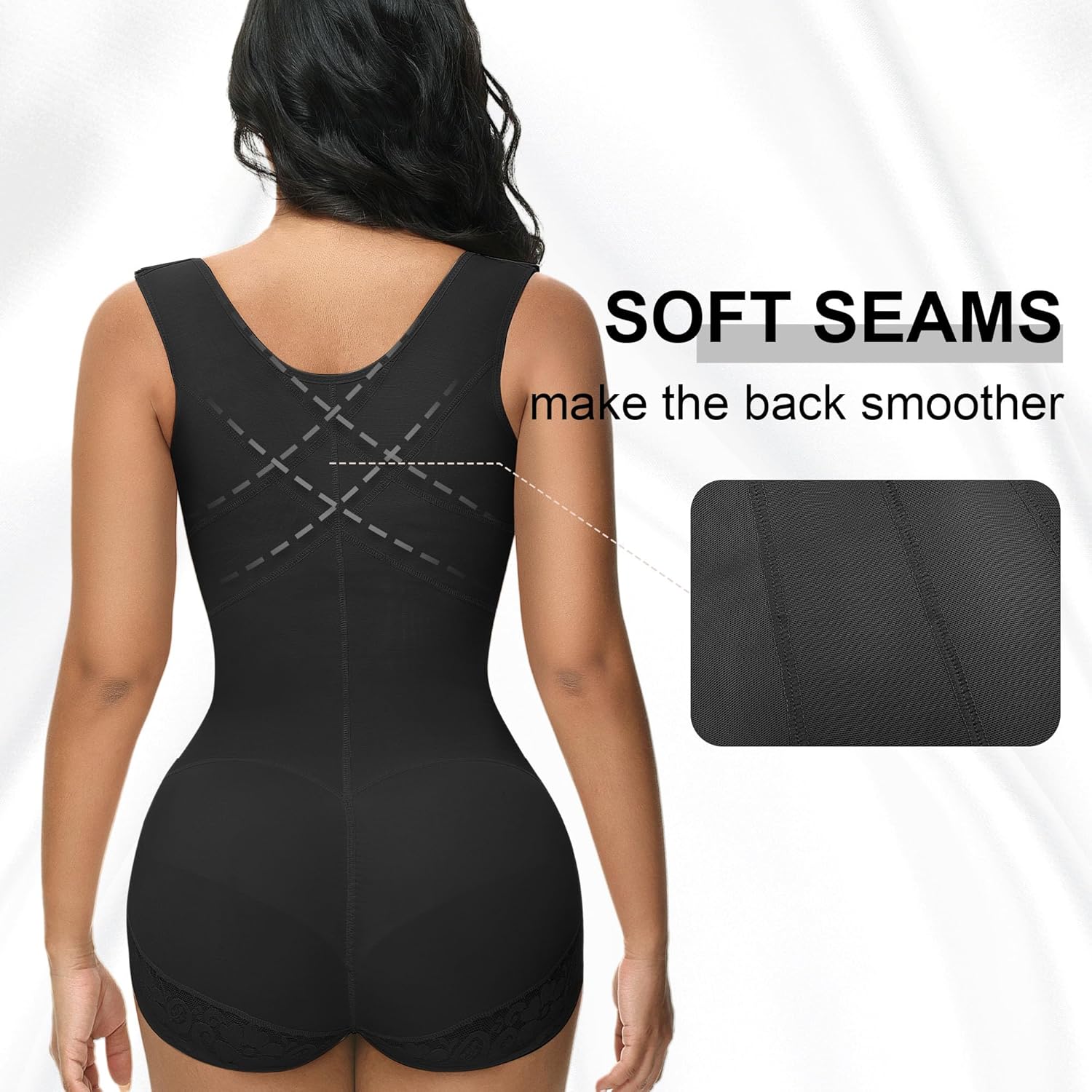 M MYODRESS Fajas Colombianas Moldeadoras Shapewear Tummy Control Full Body Shaper Post Surgery Compression Garment Shaping - Image 5