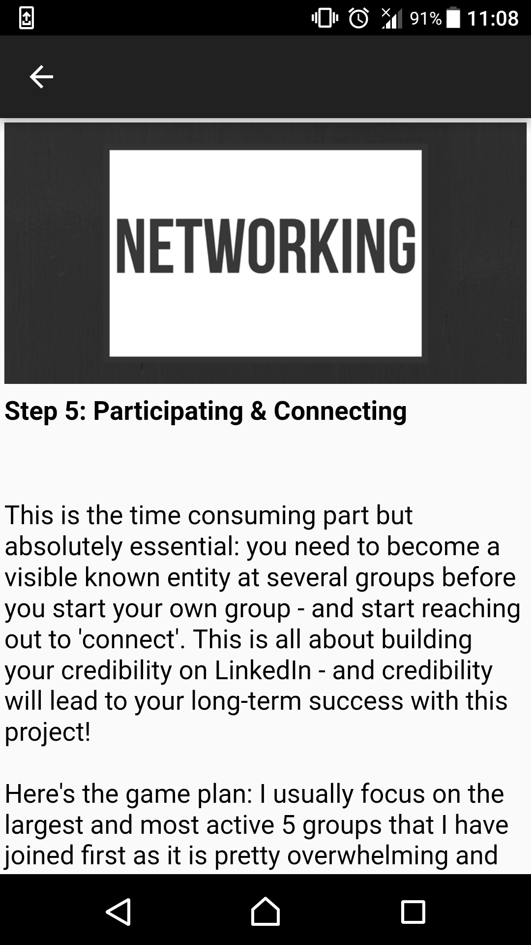 Professional Networking for Android