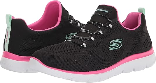 pink and grey sketchers