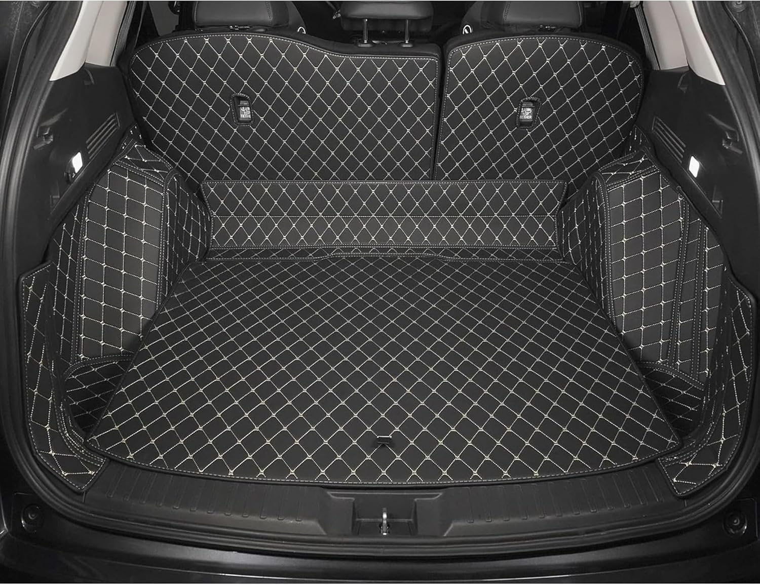 Cargo Liner & Backrest Mat Fit for 2015-2024 Nissan Murano : All Weather Pu Leather Rear Full wrap-Around Trunk Mat Waterproof Cargo Liner - Car Mat for 2024 Murano Accessories
