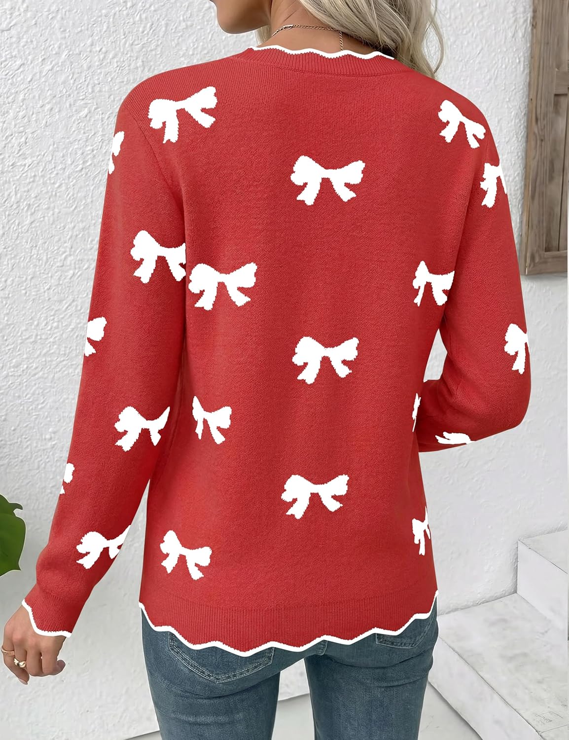 LaGracia Womens Fall V Neck Sweater 2026 Lightweight Casual Long Sleeve Ribbed Knit Pullover Sweaters Dressy Fall Outfits - Image 4