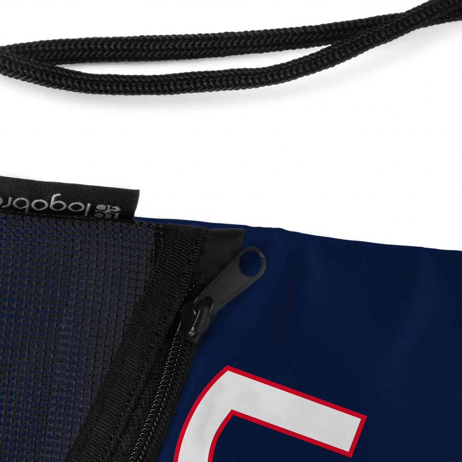 Logo Brands NCAA UConn Huskies Tilt Backsack - Water Resistant Drawstring Bag with Dual Strap Closure, Zipper Mesh Pocket, Lightweight & Portable