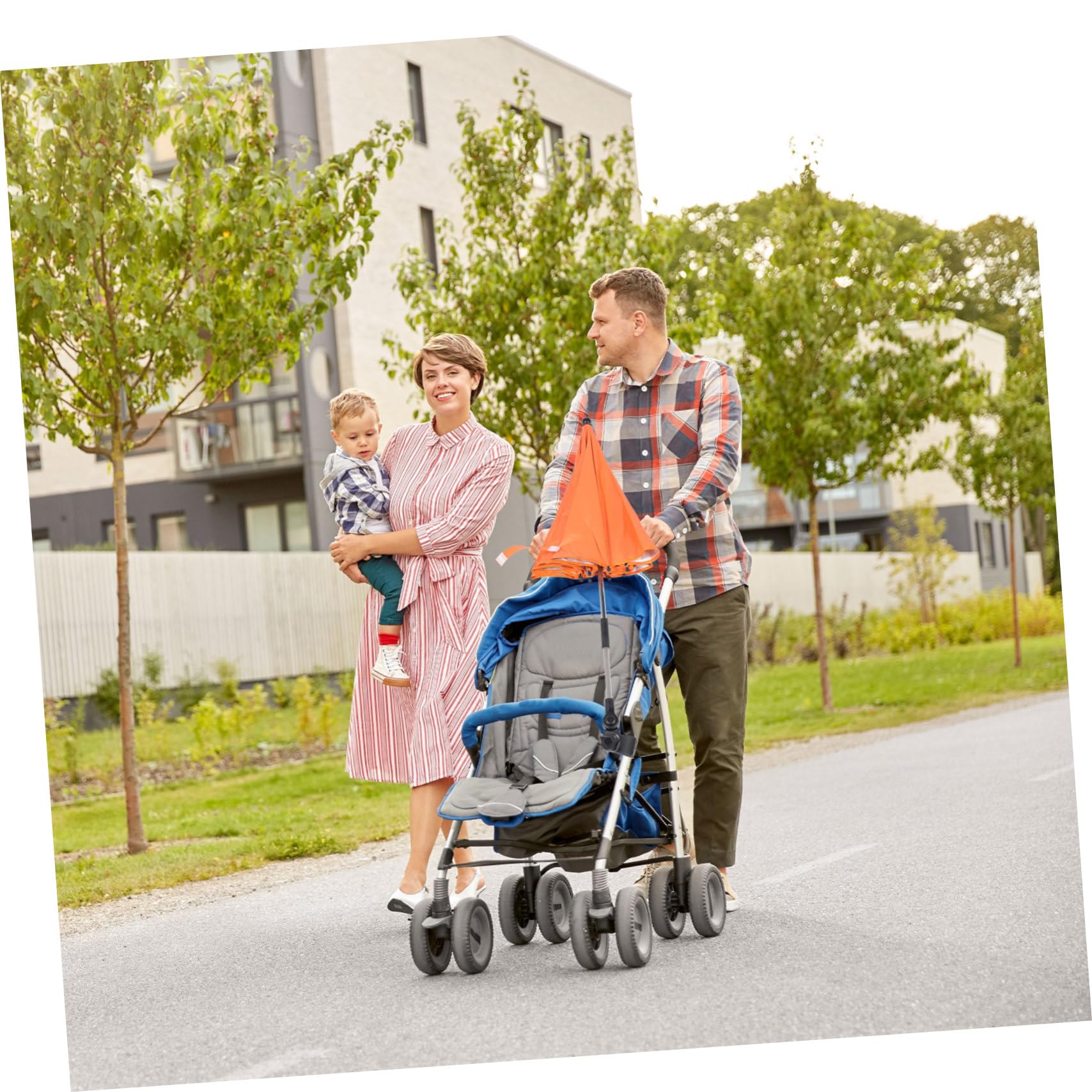 2stücke Kinderwagen Regenschirm Mit Uv-schutz Verstellbarer Wasserdichter Sonnenschutz Für Kinderwagen Robuste Langlebige Bauweise Für Sommer Und Regen
