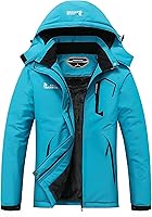 Vista 11 de MOERDENG Women's Waterproof Ski Jacket Warm Winter Snow Coat Mountain Windbreaker Hooded Raincoat Jacket