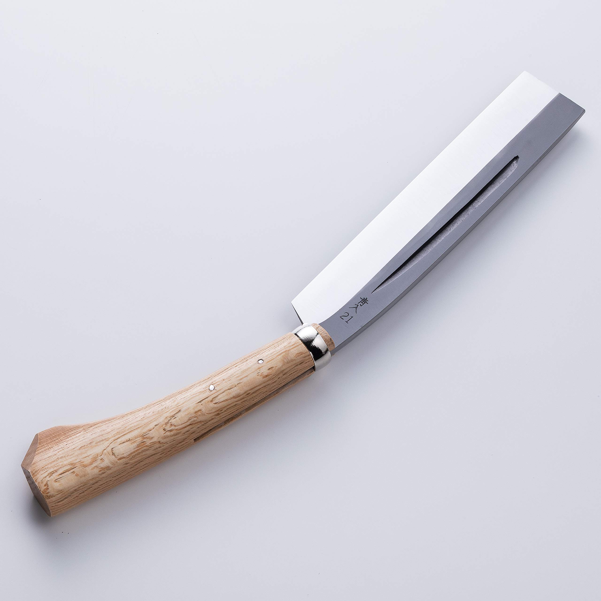 ナタ　細幅210 彦正　日本製 Amazon.co.jp: 東周作 青紙鋼 細身ﾅﾀ(片刃)210&鋸240 二丁差し