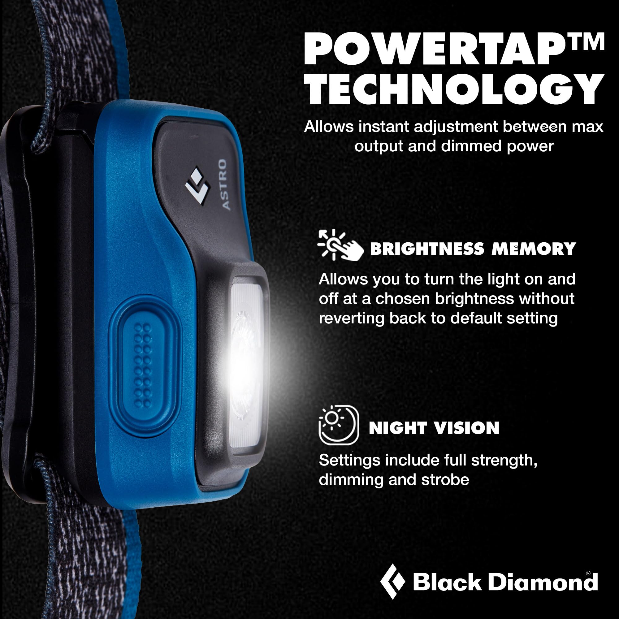 Black Diamond Astro Lampa czołowa 300 lumenów (Azul)