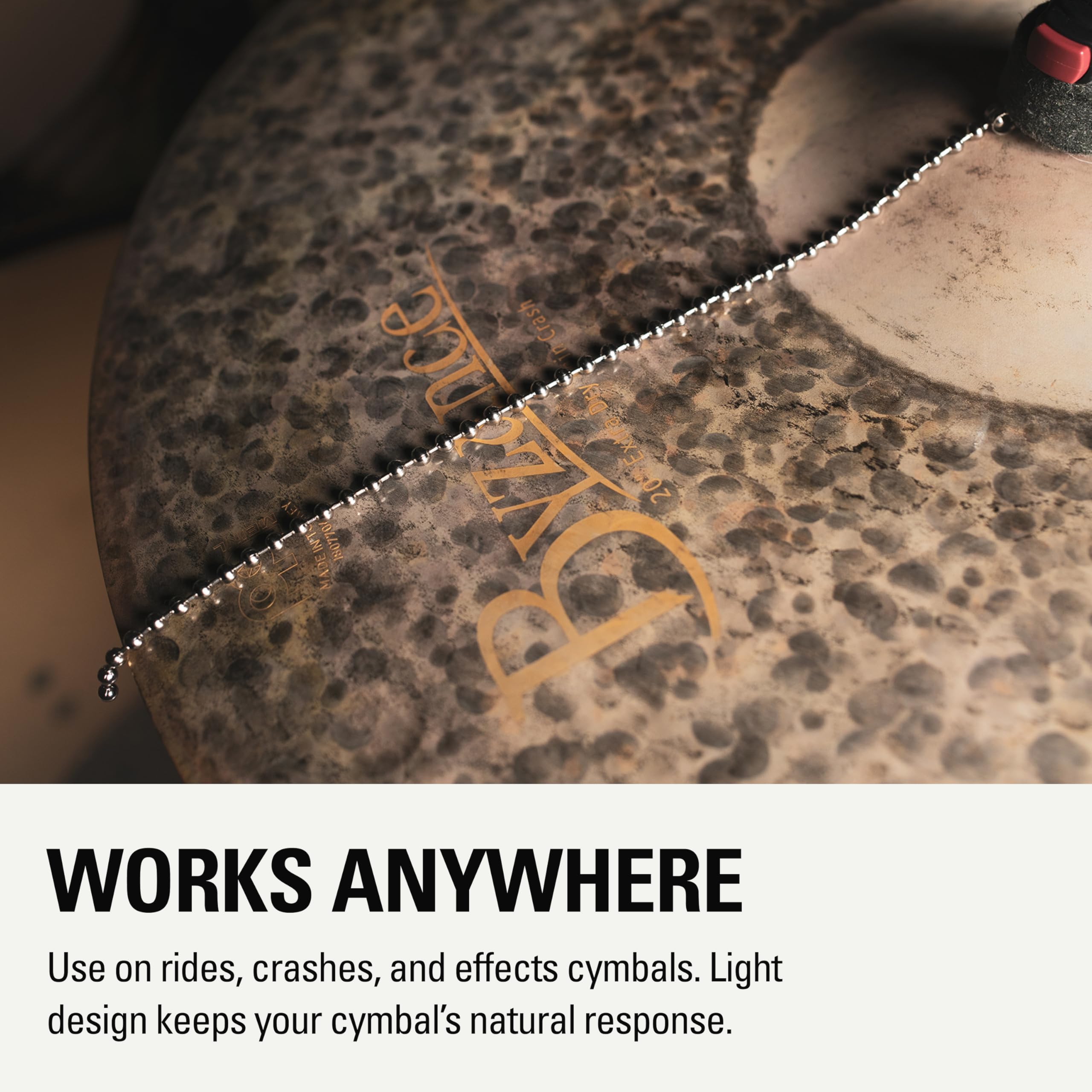 Amazon.com: Meinl Cymbals Bacon Cymbal Sizzler — No-Drill Rivet
