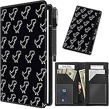 Professional Server Supplies Server Book For Waitress - 11 Pocket Waiter Wallet With Zipper & Pen Holder, Dinosaur Print Waitress Server Book - View #7