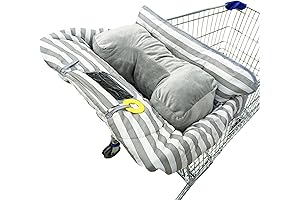 Suessie Shopping Cart Cover and High Chair Cover with Baby Bolster Pillow,...