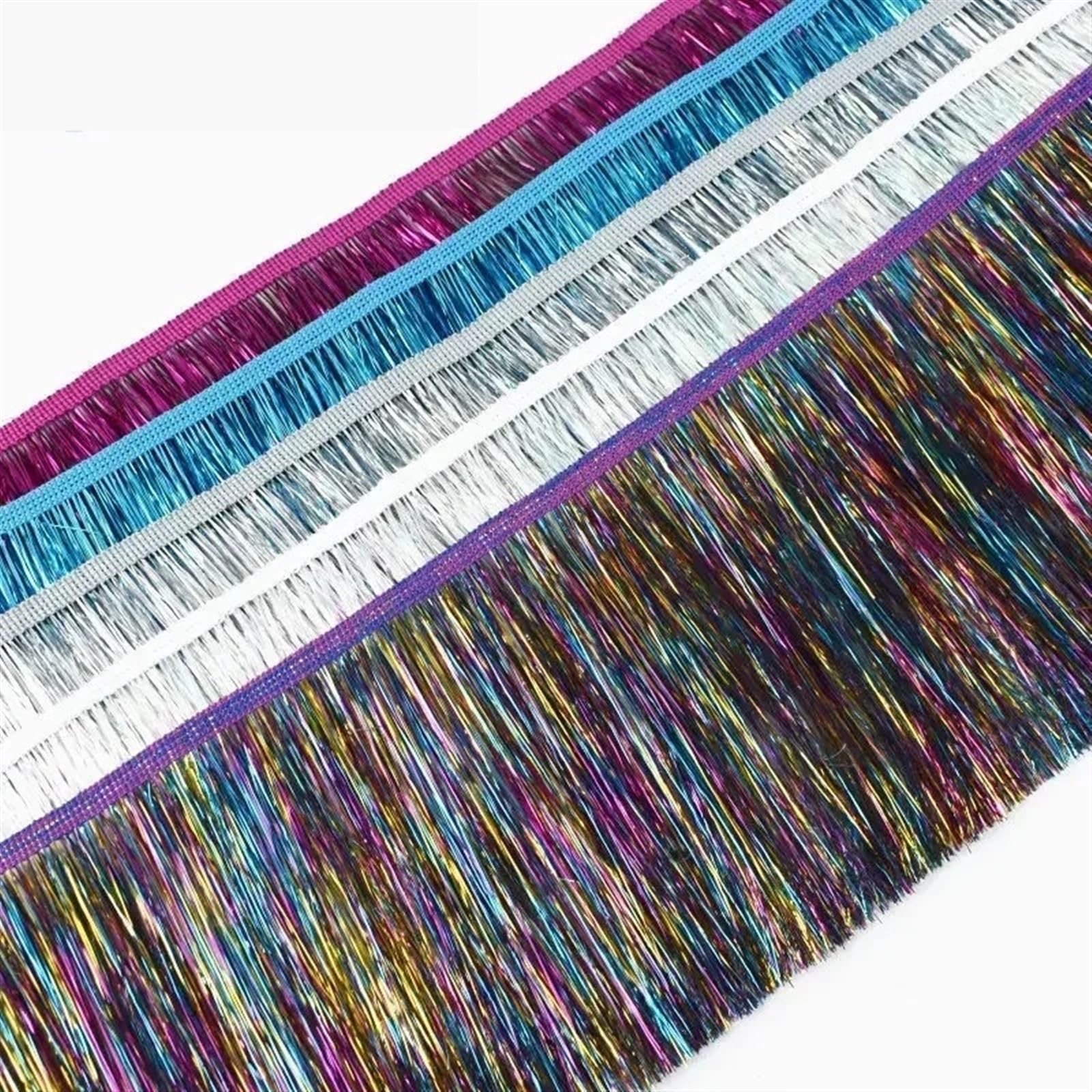 Fransenborte 2/5/10 Meter Meetee 15 cm Bunte Fransen Quasten Kleidung Kleid Spitzenbesatz Vorhang Dekoration Band DIY Bekleidungszubehör