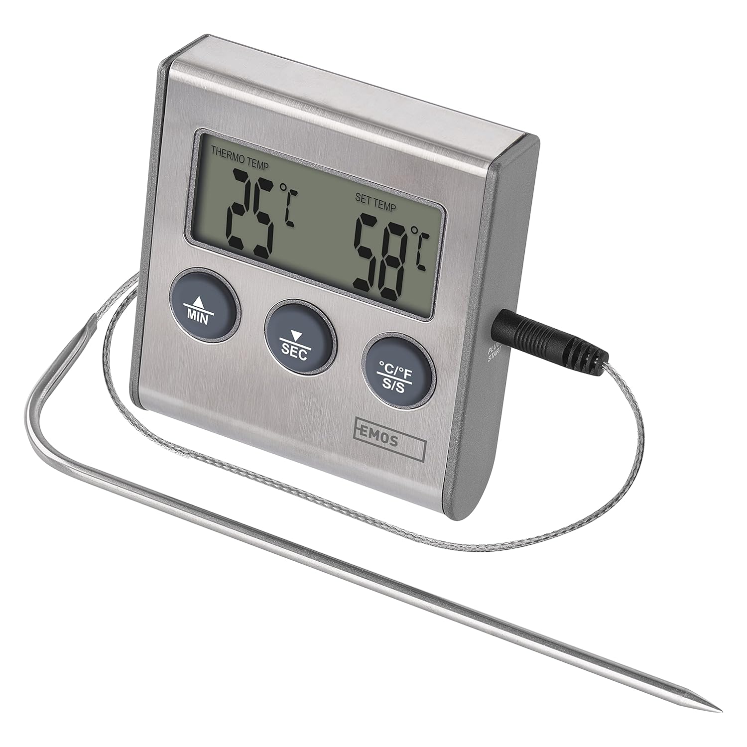Les emos Digital Wireless Thermometer with probe e2157
