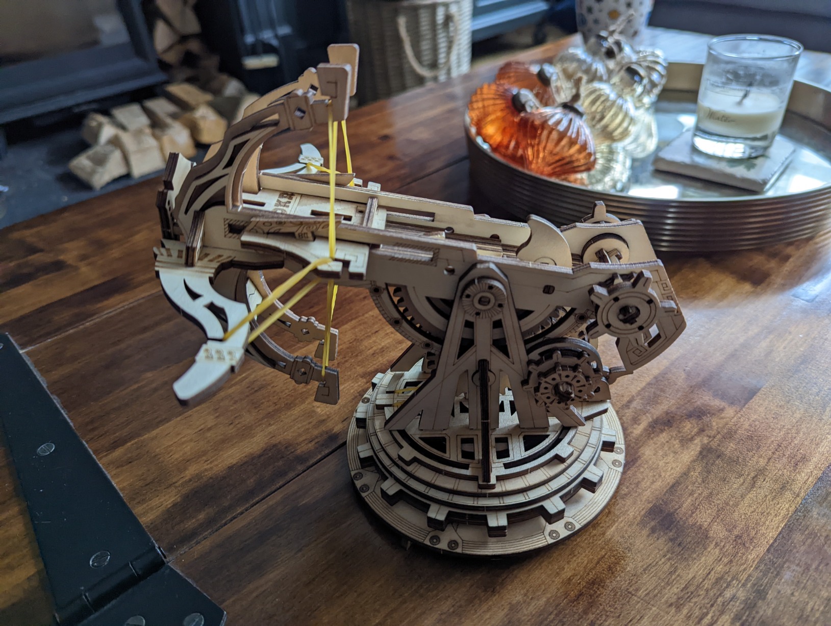 ROBOTIME Model Kits for Adults to Build 3D Wooden Puzzle Ballista Build