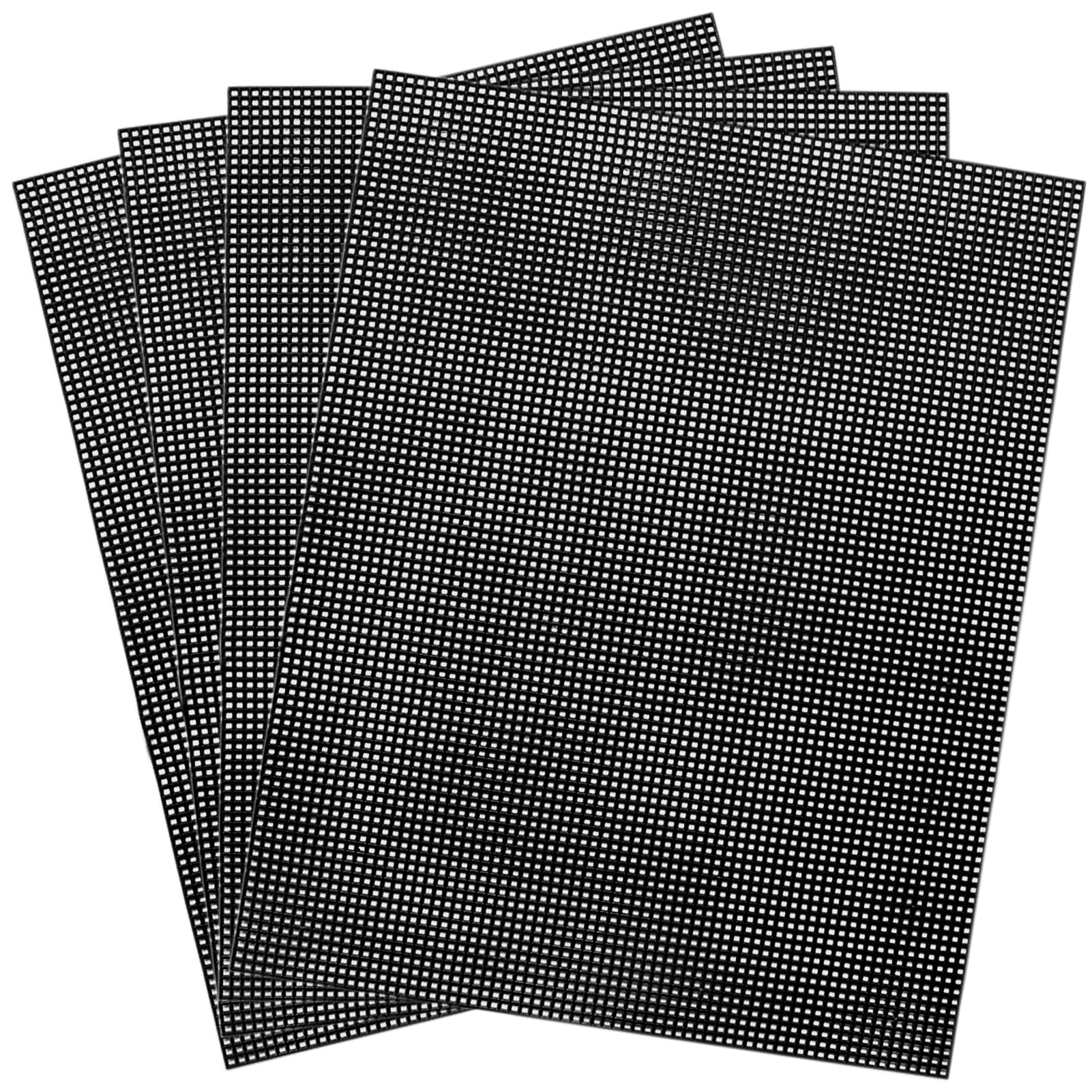 Toile en maille plastique noir canevas broderie et séparateur aquarium