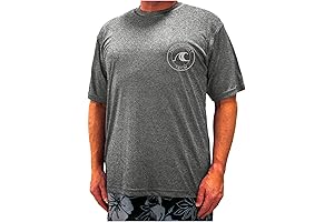 Big and Tall Mens Short Sleeve Swim Shirt - Loose Fit