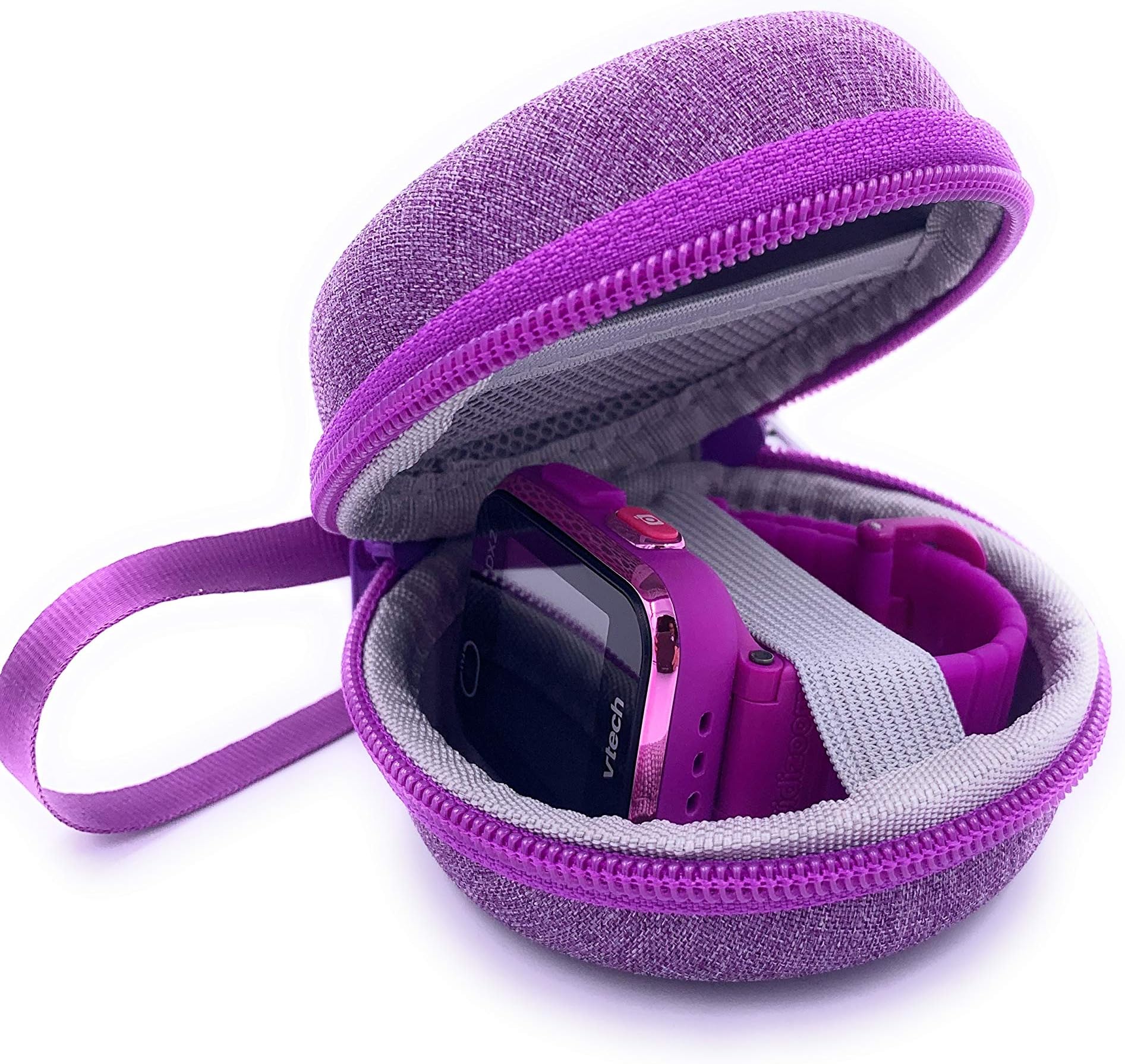 New Carrying Case for VTech KidiZoom Smartwatch DX4, DX3, DX2, gizmo watch/watch 2 and Little Tikes Tobi/Tobi 2 Robot Smart Watch for Kids, for Vtech Kidizoom Smartwatch Accessory (Purple)