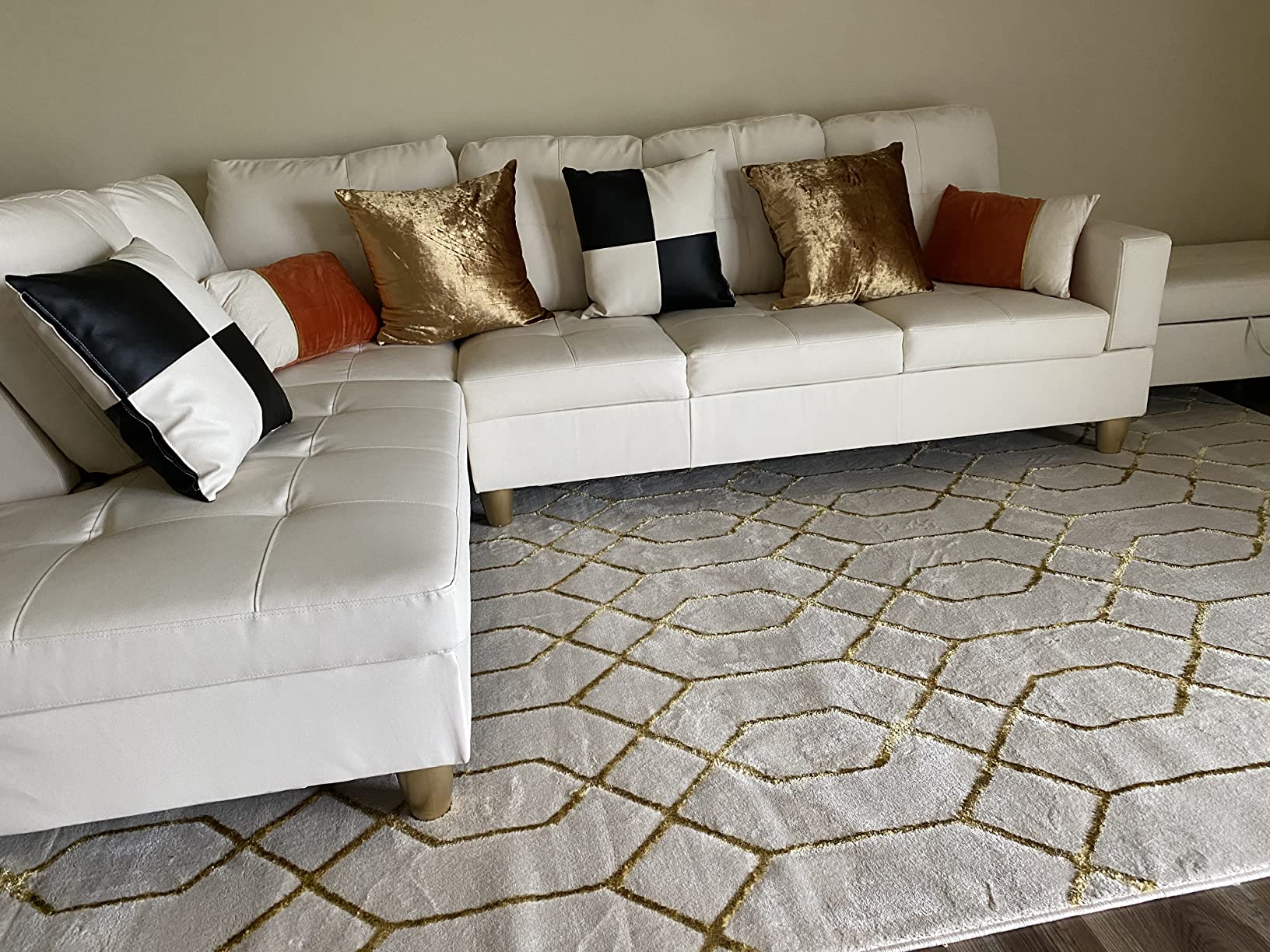 72/mo Finance Ainehome 3 PCS Living Room Set, Sectional Sofa Set, L