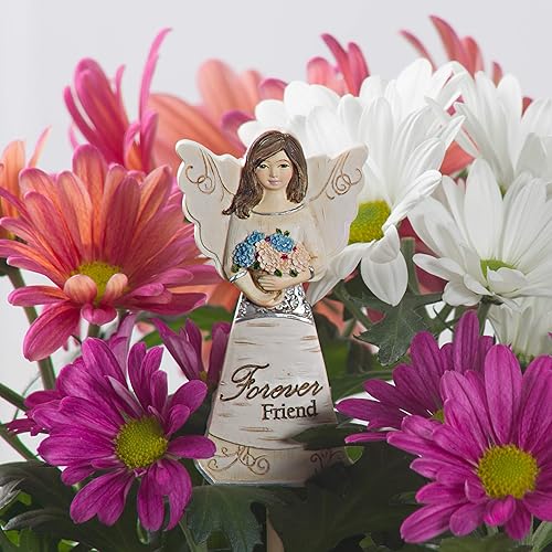 Vista 130 de Pavilion Gift Company Elements Daughter - Figura de ángel guardián, 6 pulgadas, color rojo