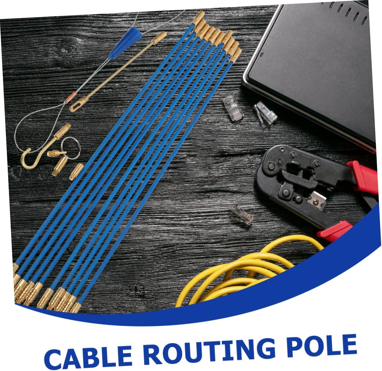 Fiberglass Fish Tape Cable Puller Wire Fishing Tools for Electrical Wire Pull Kit