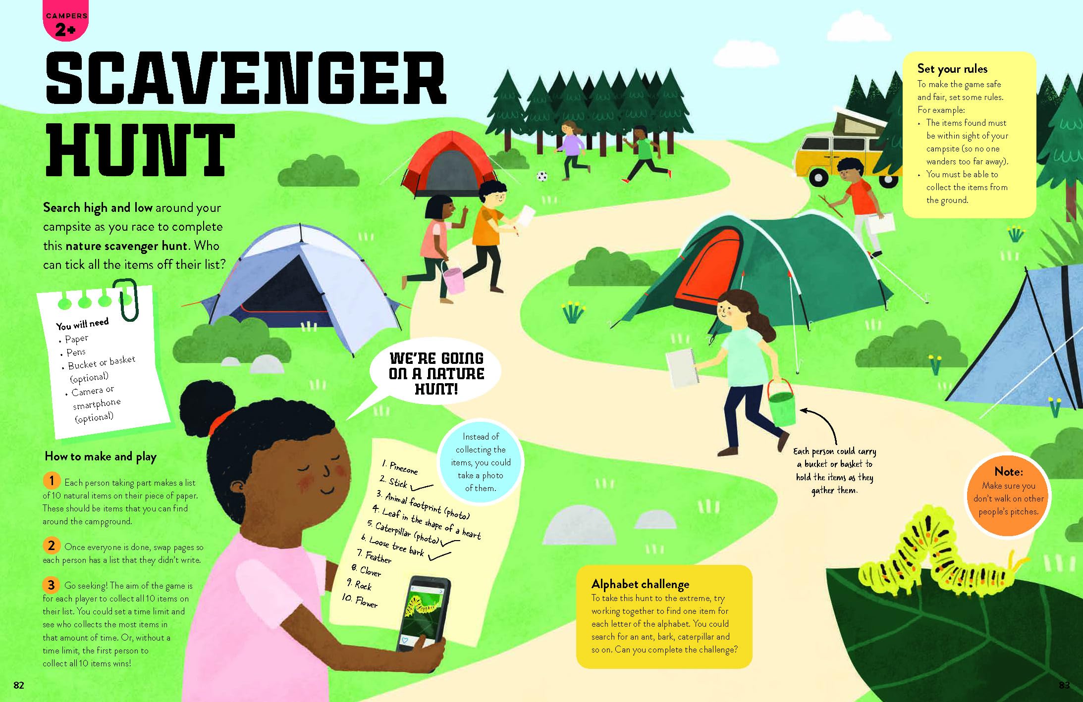 Create Your Own Camping Activities - anglais