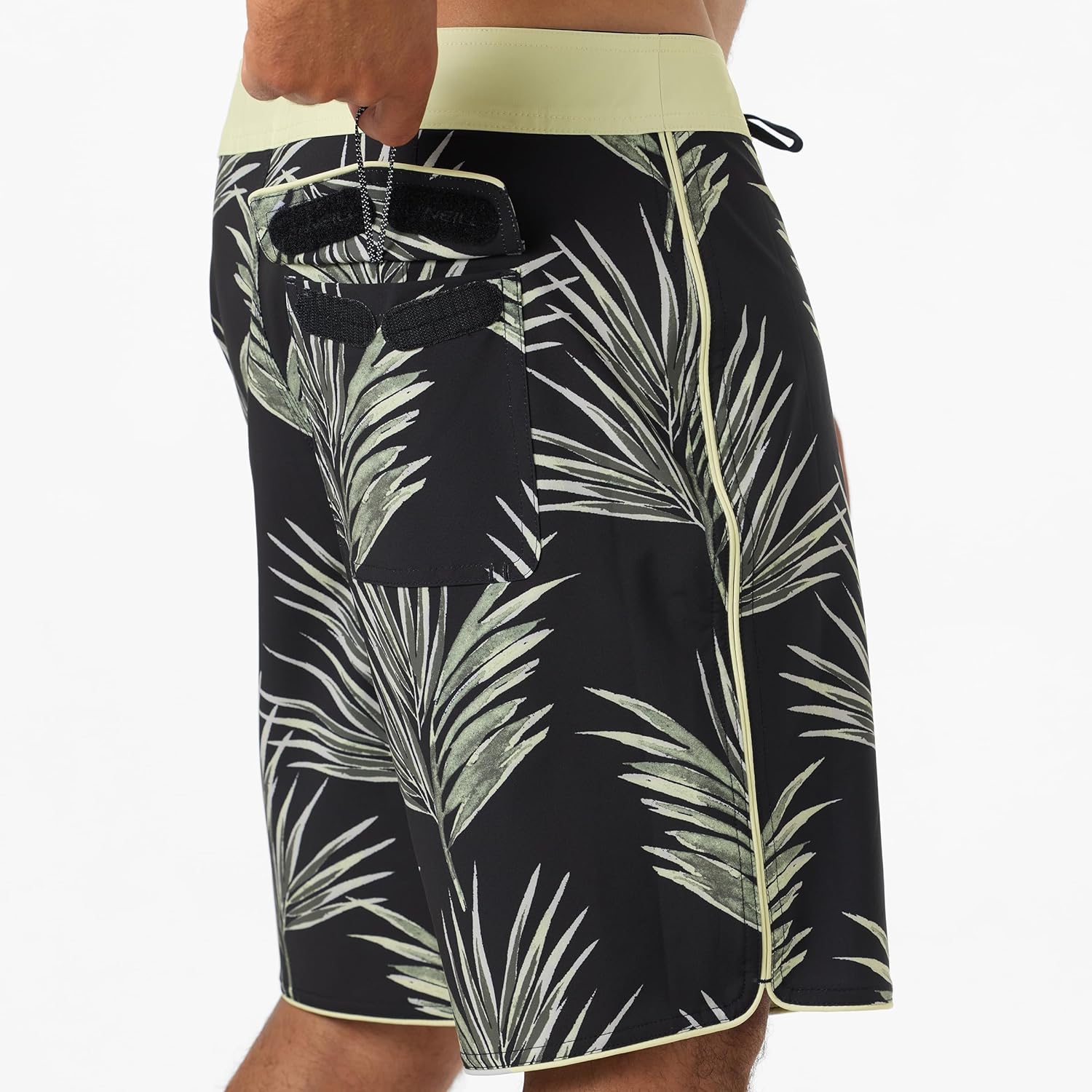 O'NEILL Men's Hyperfreak Mysto Scallop 19 Inch Boardshorts | 4-Way Stretch, Quick-Dry Performance